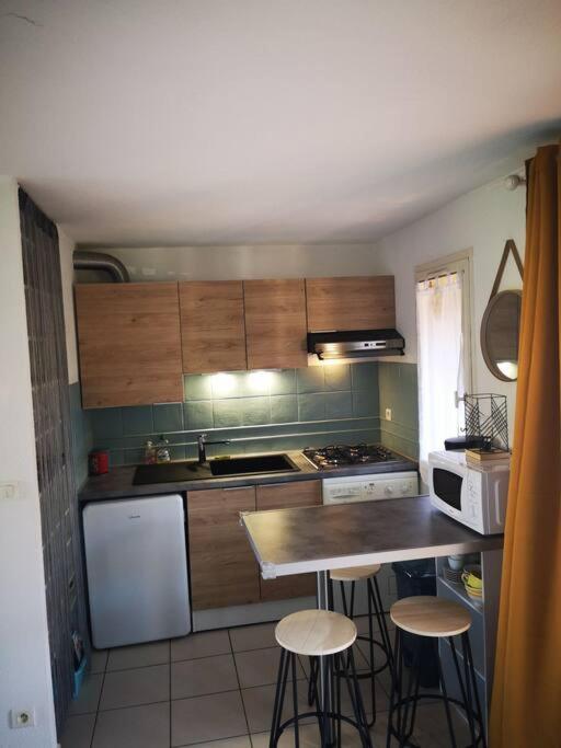 Apt T2/4 Pers/ Rez De Jardin\Pinede\Piscine 阿格德 外观 照片