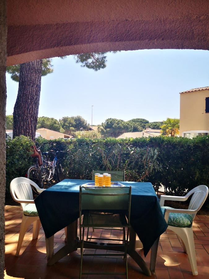 Apt T2/4 Pers/ Rez De Jardin\Pinede\Piscine 阿格德 外观 照片